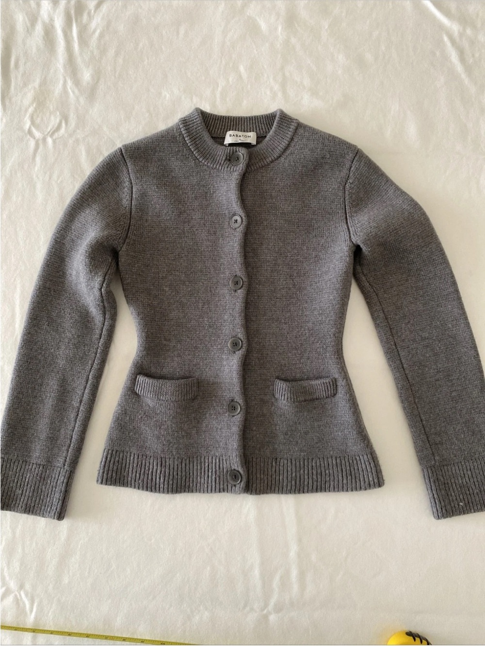 Aritzia Babaton Meraki Gray Wool Cardigan XS